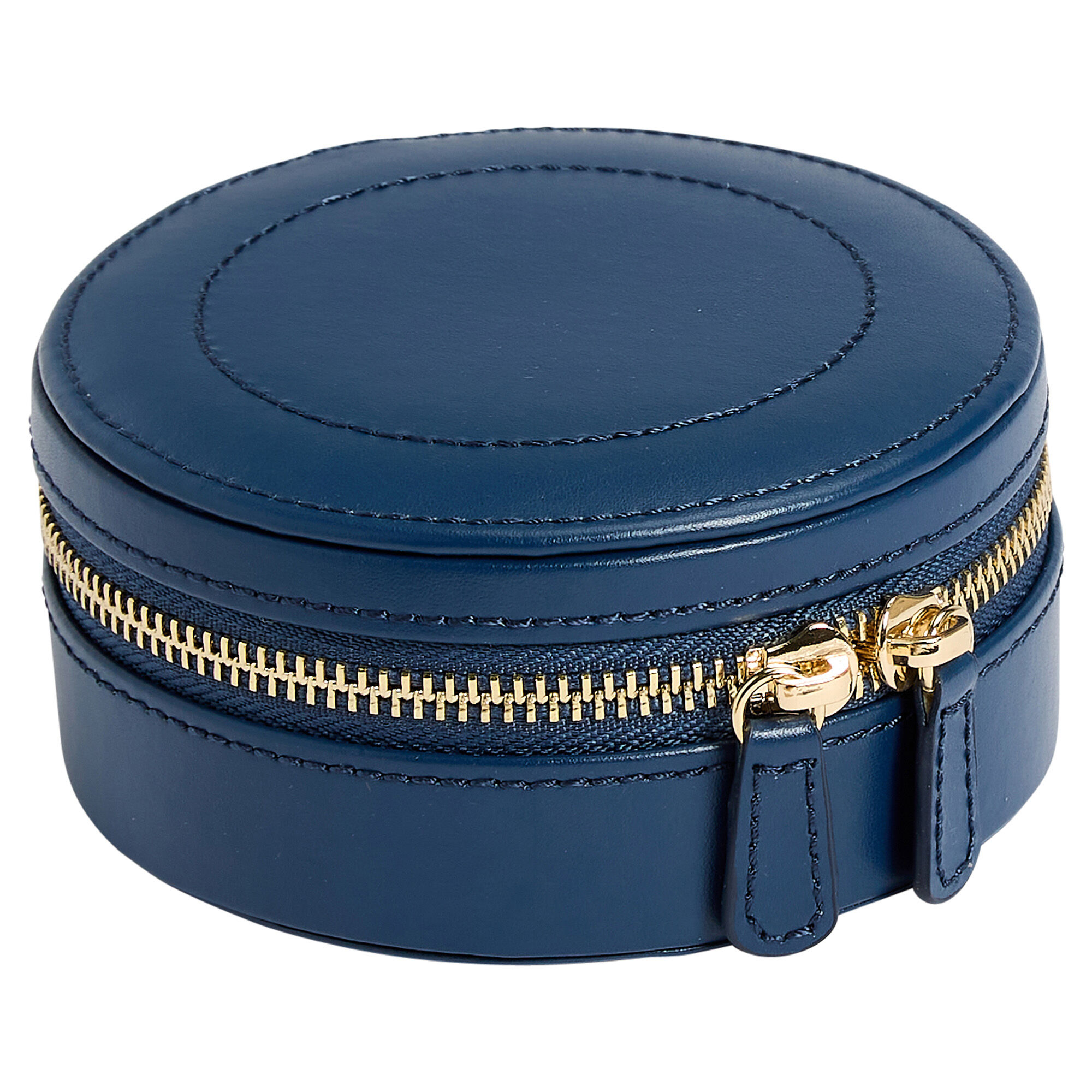 Sophia Blue Round Travel Zip Case | WOLF | 392317